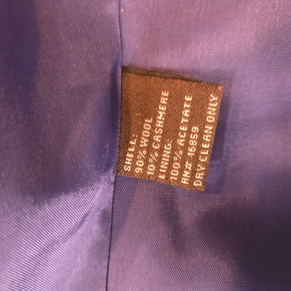 J. Mclauglin Womens Wool Cashmere Button Down Blazer Jacket Tan Brown Size 8 - Picture 12 of 12